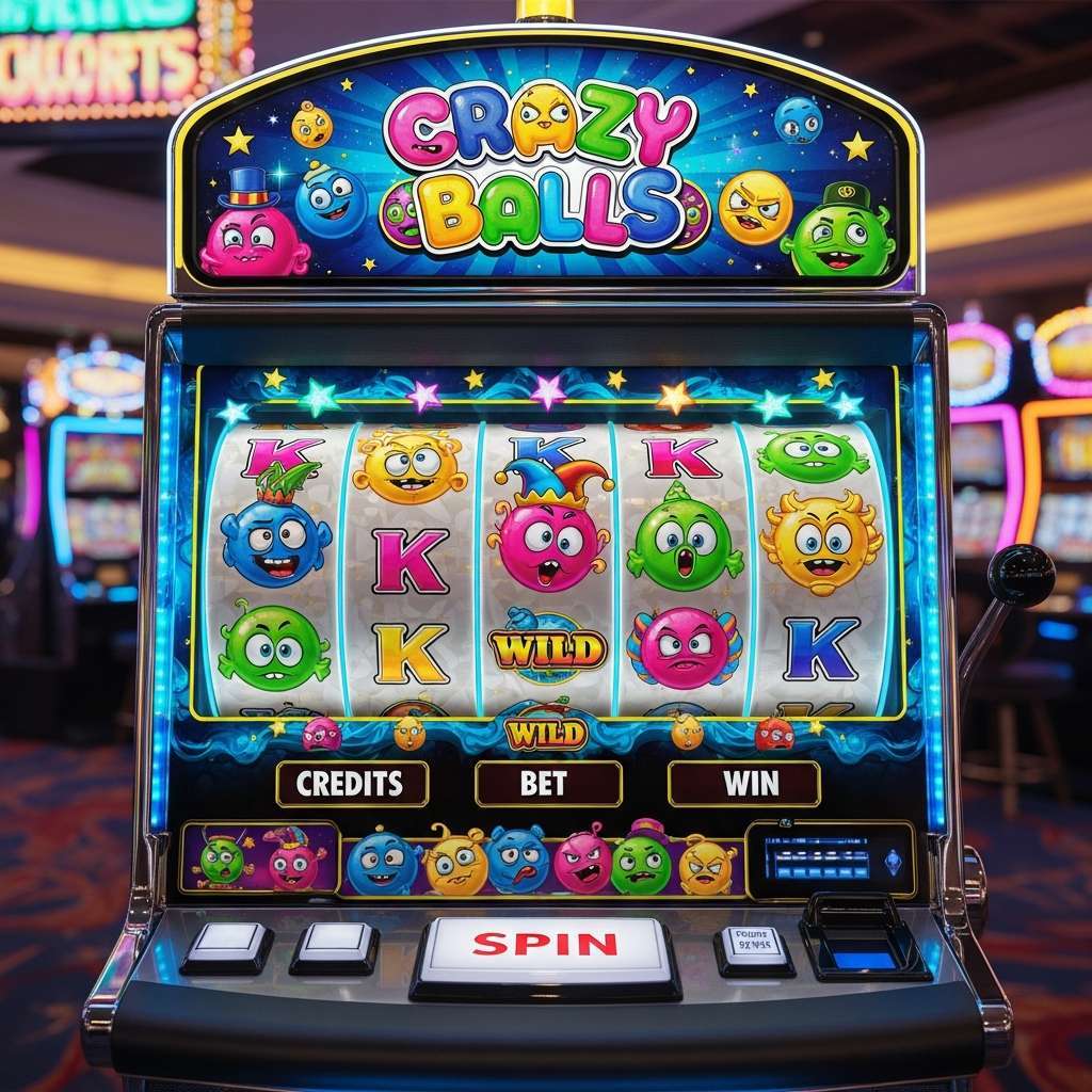 Crazy Balls Leute spielen Poker an einem grünen Tisch im Casino